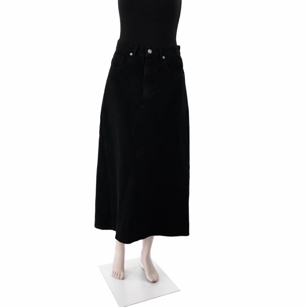 ZARA Black Denim Skirt